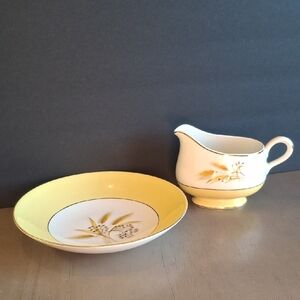Charming Yellow and White Floral Serveware Set
